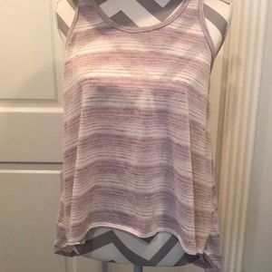 Woman’s B.P Purple Striped Tank Top